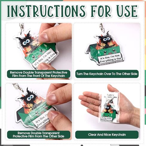 هدايا الدعم العاطفي هدايا القمامة Function Cat Acrylic Keychains Higains Forming Former in Kuwait