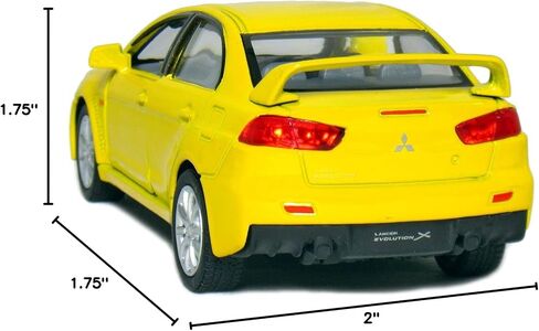KiNSMART 2008 Mitsubishi Lancer Evolution X 1:36 Scale 5" SetOf4 in Kuwait