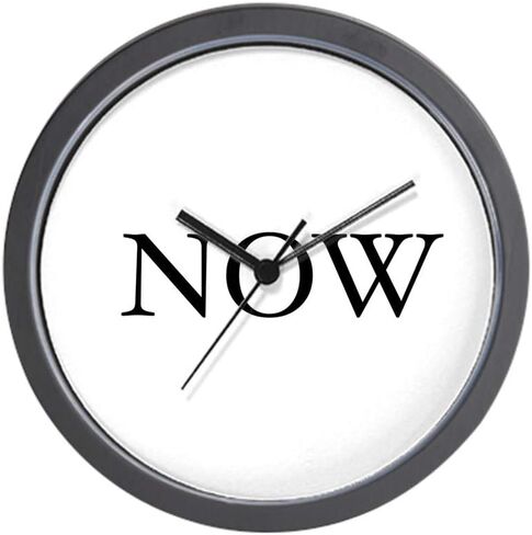 CafePress Now Clock (The Time is Now) 2007 W 10" Wall Clock for Livingroom, Kitchen, or Office in Saudi Arabia