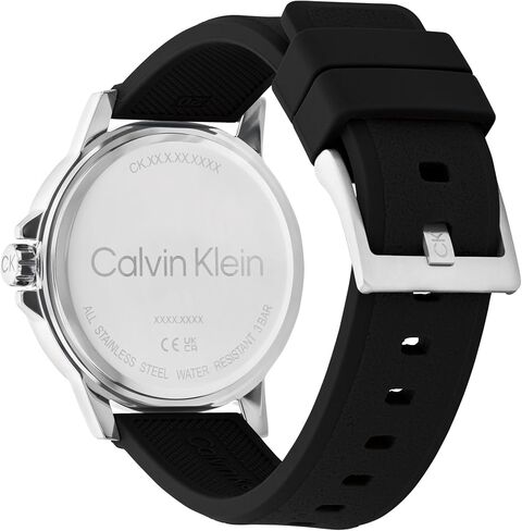 إعادة تعيين Calvin Klein للرجال CK - 42 مم 3H ساعة الكوارتز - حزام سيليكون رياضي - مقاومة الماء 30 مترًا - ساعة أزياء متميزة مع نظرة جريئة - هدية له in Saudi Arabia