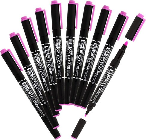Zebra B-WKCR1-R Optex Care Highlighter, Red, 10 Pieces in Saudi Arabia