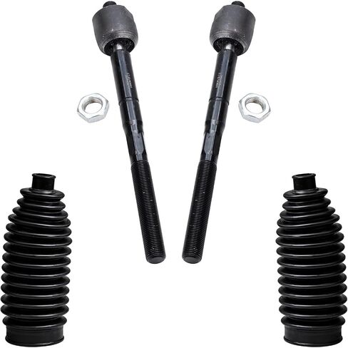 Detroit Axle - Front 4pc Tie Rods Kit for 2004-2010 Toyota Sienna ، 2 Link Inner Rod end Links 2 Rack & Pinion Tie Rod Boots 2005 2006 2007 2009 2009 in Saudi Arabia