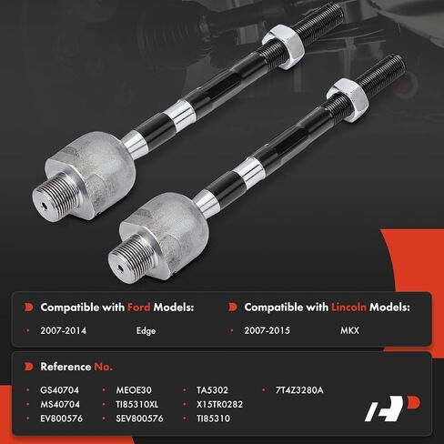 A-Premium 2 x Front Inner Tie Rod Ends, Compatible with Ford Edge 2007-2014 & Lincoln MKX 2007-2015 in Saudi Arabia