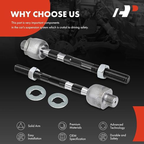 A-Premium 2 x Front Inner Tie Rod Ends, Compatible with Ford Edge 2007-2014 & Lincoln MKX 2007-2015 in Saudi Arabia