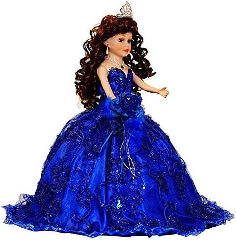 18" Porcelain Quinceanera Umbrella Doll (Quince Anos)~ KK18725-3 ~ (Pink) in Saudi Arabia