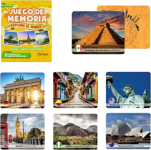 Menique ، لعبة بطاقات Menique ، Flags of Europe Memory Memory Memory للأطفال والكبار ، 2-8 لاعبين ، تتراوح أعمارهم بين 3 وما فوق in Saudi Arabia