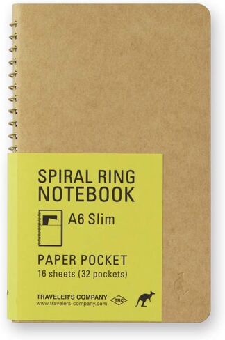 DESIGNPHIL Travelers Notebook Spiral Ring A5 Slim Card File Pelican 15248006 in Saudi Arabia