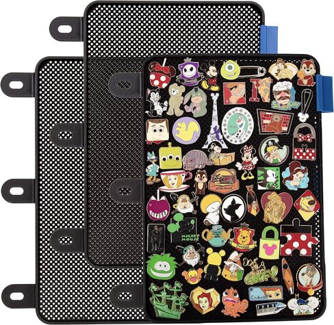 Enamel Pin Display Pages (3 PK) - Display and Trade Your Disney Collectible Pins in Any 3-Ring Binder - Pages Lay Flat with Pinbacks and NO Sagging! (Pink - Pins Not Included) in Saudi Arabia