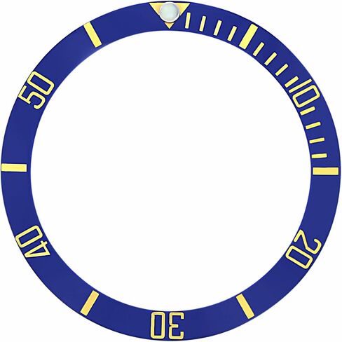 Ewatchparts الإطار إدراج السيراميك متوافق مع رولكس غواصة 16610ln ، 16613V خط الساقين الذهب الأزرق in Saudi Arabia