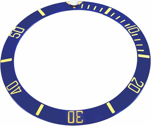Ewatchparts الإطار إدراج السيراميك متوافق مع رولكس غواصة 16610ln ، 16613V خط الساقين الذهب الأزرق in Saudi Arabia