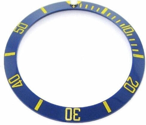 Ewatchparts الإطار إدراج السيراميك متوافق مع رولكس غواصة 16610ln ، 16613V خط الساقين الذهب الأزرق in Saudi Arabia