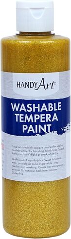 Handy Art Gold Glitter Washable Paint, 16 Fl Oz (Pack of 1), 16 Ounce in Kuwait