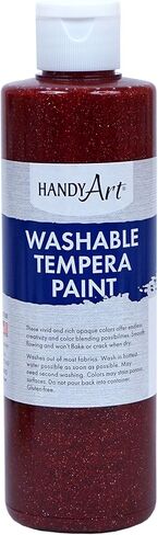Handy Art Gold Glitter Washable Paint, 16 Fl Oz (Pack of 1), 16 Ounce in Kuwait