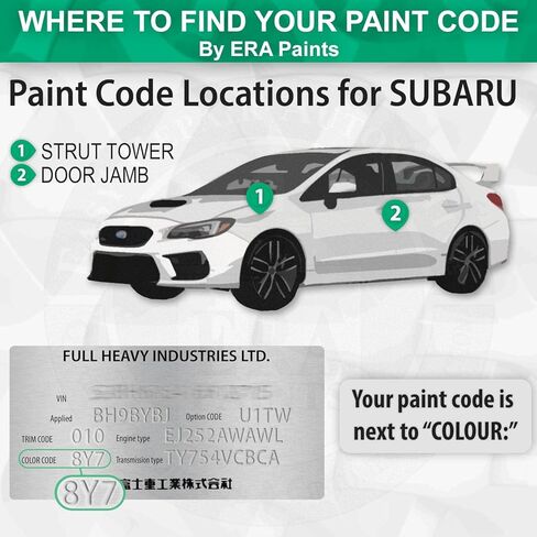 ERA Paints J8U - Quartz Blue Pearl for SUBARU Exact Match Automotive Touch Up Paint Jar - Basic Kit in Kuwait