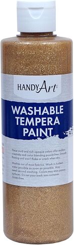 Handy Art Gold Glitter Washable Paint, 16 Fl Oz (Pack of 1), 16 Ounce in Kuwait