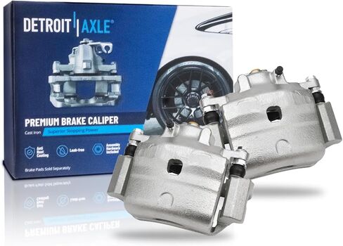 Detroit Axle - Front 2PC الفرامل الفرجار لفورد Fusion Lincoln MKZ Zephyr Mazda 6 Mercury Milan ، 2 الفرامل الفرجار ث/قوس استبدال in Saudi Arabia