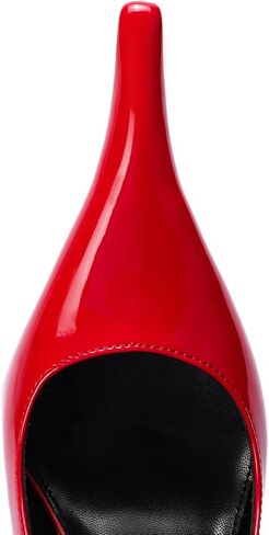 أعقب Slingback for Women مدببة عن قرب Toe Hite Heals Heels Pratent Pumps Party Party Comfy Stiletto 4 بوصة in Kuwait