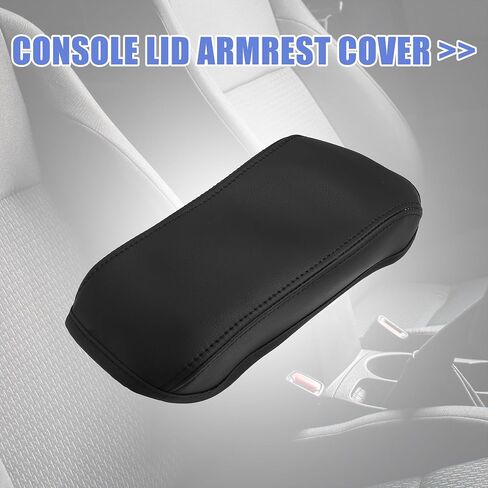X AUTOHAUX Faux Leather Car Armrest Protector Cover Pad Replacement for Toyota Corolla 2014-2019 Black in Saudi Arabia