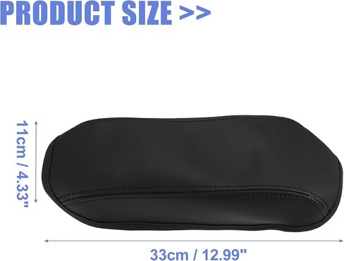 X AUTOHAUX Faux Leather Car Armrest Protector Cover Pad Replacement for Toyota Corolla 2014-2019 Black in Saudi Arabia