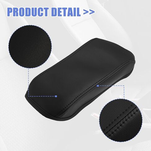 X AUTOHAUX Faux Leather Car Armrest Protector Cover Pad Replacement for Toyota Corolla 2014-2019 Black in Saudi Arabia