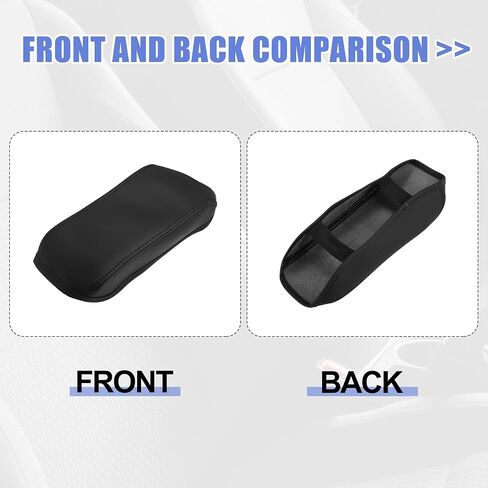 X AUTOHAUX Faux Leather Car Armrest Protector Cover Pad Replacement for Toyota Corolla 2014-2019 Black in Saudi Arabia