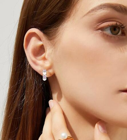 6-Pair Hypoallergenic Gold Hoop Earrings for Women – 14K Gold-Plated Flat Back Studs Set for Sensitive Skin & Cartilage Piercings in Saudi Arabia