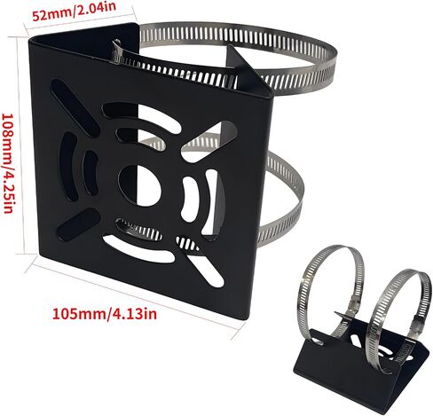 Vertical Pole Mount Bracket Telephone Pole AP Access Point Client CPE Vertical Pole Mount Adapter for CCTV Security Camera PTZ Dome Indoor Outdoor with 2 Hoops (1 Pack) in Kuwait