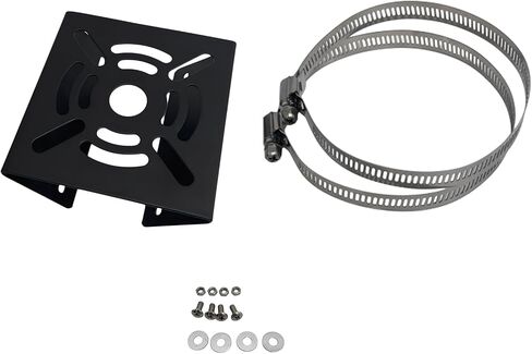 Vertical Pole Mount Bracket Telephone Pole AP Access Point Client CPE Vertical Pole Mount Adapter for CCTV Security Camera PTZ Dome Indoor Outdoor with 2 Hoops (1 Pack) in Kuwait