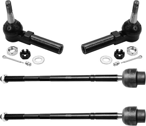 Detroit Axle - Front 4pc Tie Rods for Chevy Impala Monte Carlo Buick Regal LaCrosse Allure Century Pontiac Grand Prix Intrigue, 4 Outer & Inner Tie Rod Ends Replacement in Saudi Arabia
