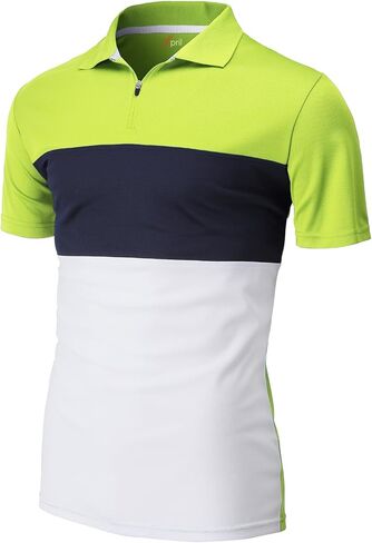 Men's Men's Three Tone Cool & Dry Half-Zip Polo Tee in Saudi Arabia