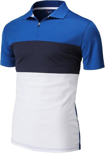 Men's Men's Three Tone Cool & Dry Half-Zip Polo Tee in Saudi Arabia