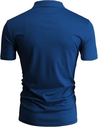 Men's Men's Three Tone Cool & Dry Half-Zip Polo Tee in Saudi Arabia