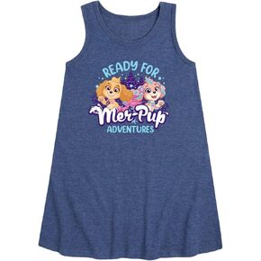 HYBRID APPAREL - Paw Patrol Aqua Pups - Ready for Merpup Adventures - Toddler and Youth Girls A-line Dress in Saudi Arabia