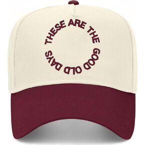These are The Good Old Days Vintage Trucker Hat | Trendy Summer Cowgirl Graphic Cute | Premium Baseball Hat for Men & Women in Saudi Arabia