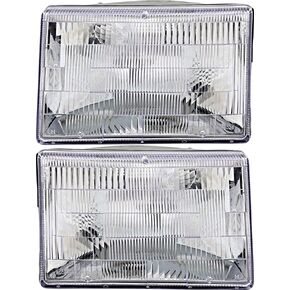 For Jeep Grand Cherokee Headlights Lamps Set 1993 1994 1995 1996 1997 1998 Halogen Driver and Passenger Side in Kuwait