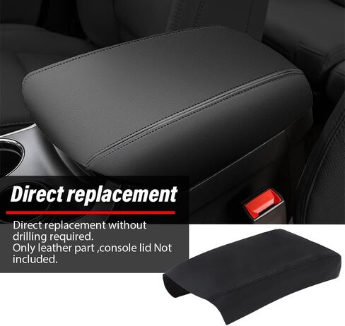 DOTCOM Center Console Lid Armrest Cover Compatible with Ford Explorer 2011 2012 2013 2014 2015 2016 2017 2018 Black in Kuwait