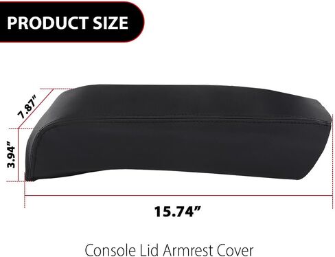 DOTCOM Center Console Lid Armrest Cover Compatible with Ford Explorer 2011 2012 2013 2014 2015 2016 2017 2018 Black in Kuwait
