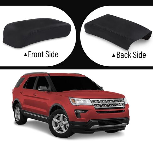 DOTCOM Center Console Lid Armrest Cover Compatible with Ford Explorer 2011 2012 2013 2014 2015 2016 2017 2018 Black in Kuwait