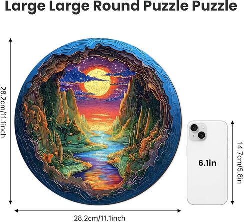 NiArt 200PCS Ocean World Wooden Jigsaw Puzzle for Adults, 18.2x18.2 Inch Precision Laser-Cut Pieces, Fun and Relaxing Home Decor Puzzle for Family Bonding, Stress Relief and Imagination Boost in Saudi Arabia