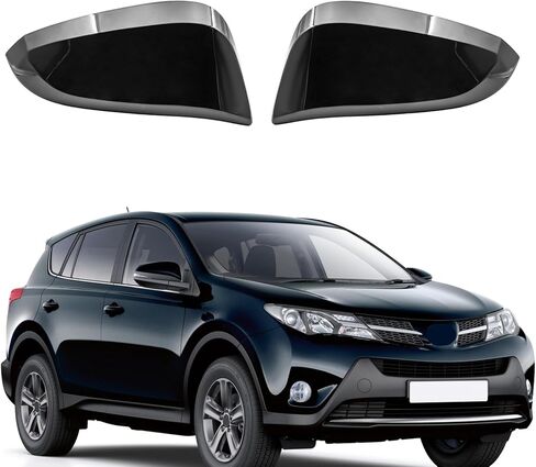 غلاف غلاف Gloss Black Side Mirror يناسب 2014-2023 Toyota 4runner & 2013-2015 RAV4 استبدال 87945-42160-B1 87915-42160-C4 in Saudi Arabia