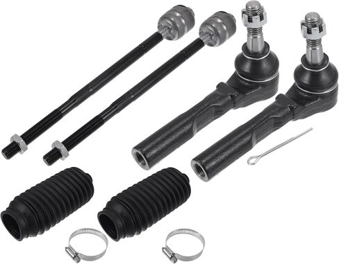 X AUTOHAUX 6pcs Front Inner Outer Tie Rod Ends Kit Suspension Steering Tie Rod End for GMC Savana 1500 2003-2014 for Chevrolet Express 2500 2003-2005 Drag Link No.ES80311/EV80191 in Saudi Arabia
