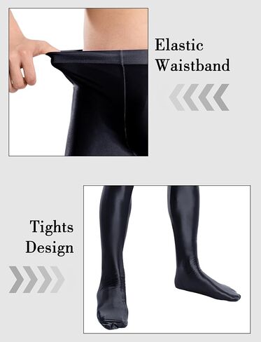 Men's Shiny Oily Tight Leggings Sport Glossy Skinny Pantyhose Elastic for Fitness Yoga Workout M-XXL in Kuwait