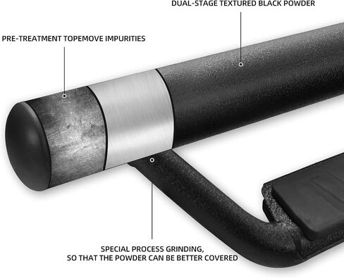 75 Inch Running Boards Compatible with 2015-2025 Chevy Colorado/GMC Canyon Crew Cab Door Step Drop Down Side Step, Hoop, BCC Step Bar. in Saudi Arabia