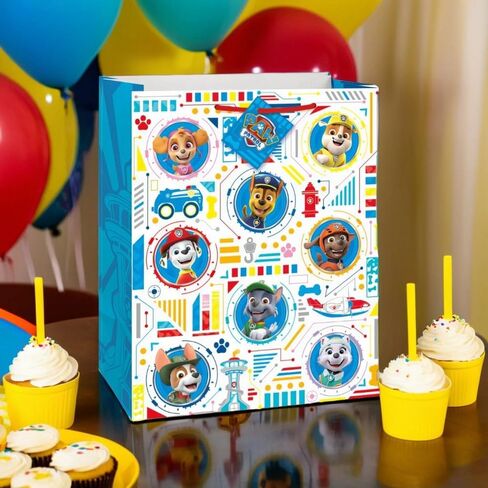 Paw Patrol Large Ultimate Multicolor Gift Bag (1 Pc) - Delightful Pup-Themed Party Favor Bags Perfect for Birthday Celebrations in Saudi Arabia