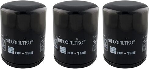 Hiflo ، HF198 ، 3 Pack Oil Filters Polaris Sportsman 600 700 800 ، RZR 570 800 900 1000 انظر السنوات in Saudi Arabia