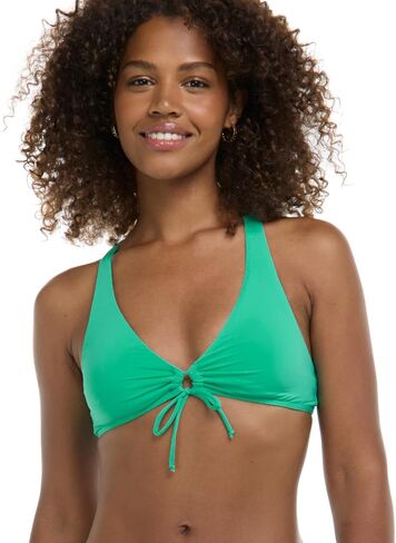 Eidon Women's Priscilla Bikini Top Swimsuit مع التفاصيل الأمامية التعادل in Kuwait