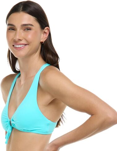 Eidon Women's Priscilla Bikini Top Swimsuit مع التفاصيل الأمامية التعادل in Kuwait