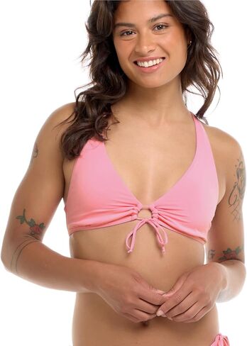 Eidon Women's Priscilla Bikini Top Swimsuit مع التفاصيل الأمامية التعادل in Kuwait