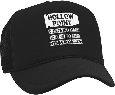 Hollow Points When You Care Enough Classic Style Adjustable Unisex Mesh Trucker Hat Firearms Ammo Cap in Saudi Arabia