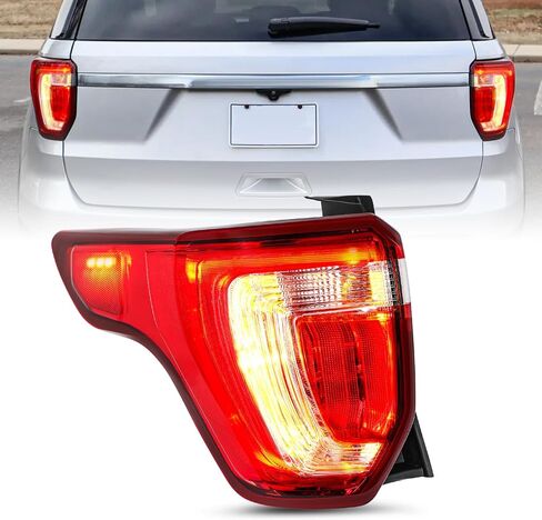 بديل لمجموعة JSBoyat Tail Light Assembly من 2016 إلى 2019 Ford Explorer Lear Leach Brake Tail Lamp (جانب السائق الأيسر) in Kuwait